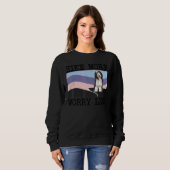Bearded Collie Hike More Worry Less Graphic Hiking スウェットシャツ (正面フル)