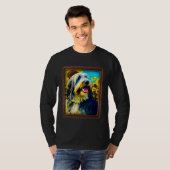 Bearded Collie Painting Sunflower Flower Mom Women Tシャツ (正面フル)