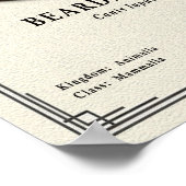 Bearded Collie Zoology Series ポスター (角)