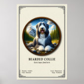 Bearded Collie Zoology Series ポスター (正面)