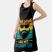 bearded dad Awesome Like My Daughter エプロン (インサイチュ)