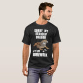 Bearded Dragon Ate Homework Reptiles  Pet Owner Gr Tシャツ (正面フル)