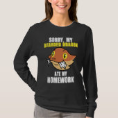 Bearded Dragon Ate Homework Reptiles  Pet Owner Gr Tシャツ (正面)