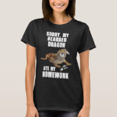 Bearded Dragon Ate Homework Reptiles  Pet Owner Gr Tシャツ (正面)