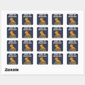 Bearded Dragon Ate My Homework Funny Reptile Lover スクエアシール (シート)