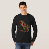 Bearded Dragon Bearded Dragon Colorful Tシャツ (正面フル)