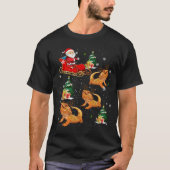 Bearded Dragon  Christmas For Reptile Tシャツ (正面)