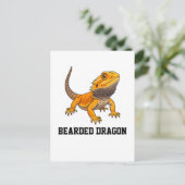 Bearded Dragon Customizable Personalizable ポストカード (スタンド正面)