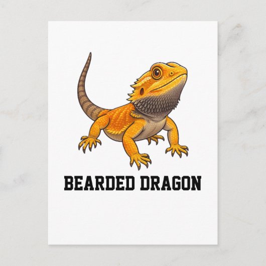 Bearded Dragon Customizable Personalizable ポストカード (正面)