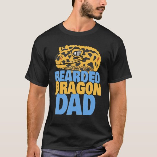 Bearded Dragon Dad  Reptile Lizard  Dad Father Tシャツ (正面)