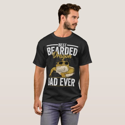 Bearded Dragon Dad Reptiles Pet Reptile Graphic Tシャツ (正面フル)