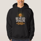 Bearded Dragon  Dad Reptiles Pet Reptile Owner Gra パーカ (正面)