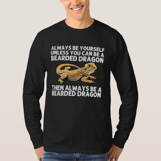 Bearded Dragon  For Men Women Pogona Lizard Animal Tシャツ (正面)
