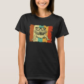 Bearded Dragon Glasses Nerd  Animal Optician Vinta Tシャツ (正面)