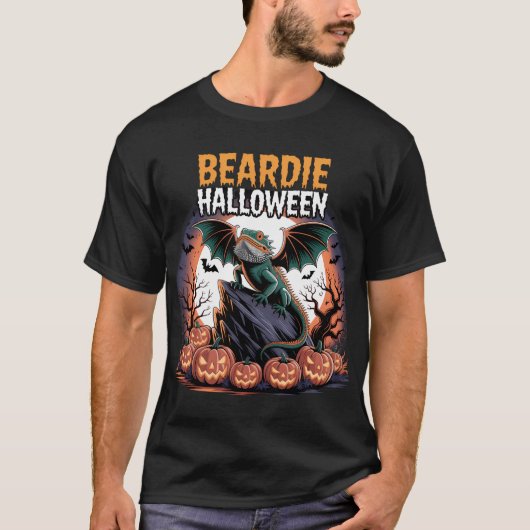 Bearded Dragon Halloween Art Tシャツ (正面)