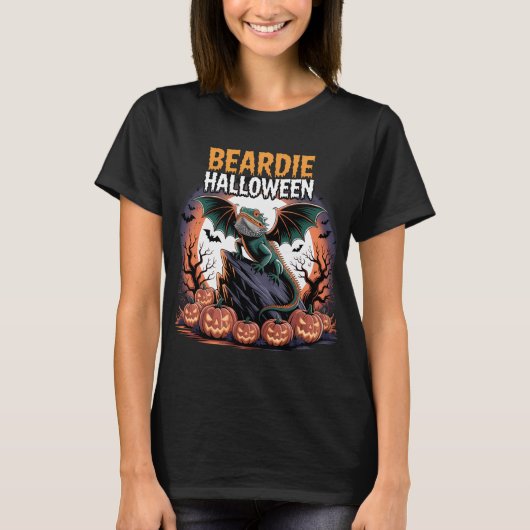 Bearded Dragon Halloween Art Tシャツ (正面)