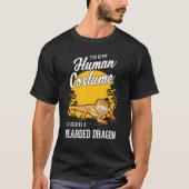 Bearded Dragon Human Costume Halloween Bearded Dra Tシャツ (正面)