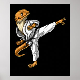 Bearded Dragon Karate ポスター