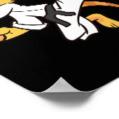 Bearded Dragon Karate Samurai Lizard Bearded Drago ポスター (角)