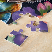 Bearded Dragon Lizard Family Pet Portrait ジグソーパズル (側面)