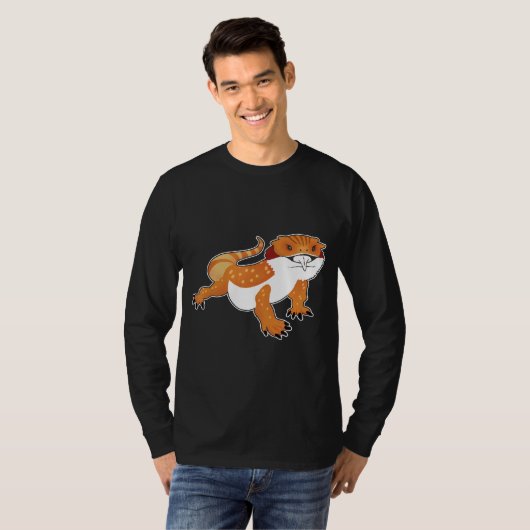 Bearded Dragon  Lizard Tシャツ (正面フル)