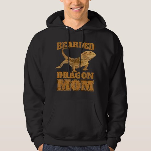 Bearded Dragon Mom パーカ (正面)