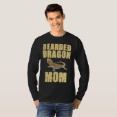 Bearded Dragon Mom Reptiles Pet Reptile Owner Gra Tシャツ (正面フル)