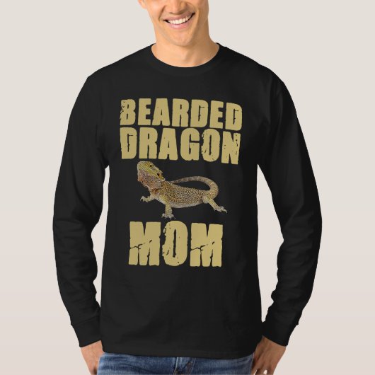 Bearded Dragon Mom Reptiles Pet Reptile Owner Gra Tシャツ (正面)