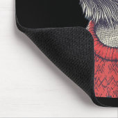 Bearded Dragon Ugly Sweater Santa Hat Christmas  マウスパッド (コーナー)