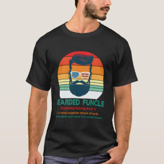 Bearded Funcle Definition Uncle Tシャツ