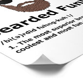 Bearded Funkle Shirtのおもしろい定義 ポスター (角)