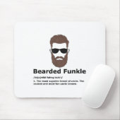 Bearded Funkle Shirtのおもしろい定義 マウスパッド (マウス)