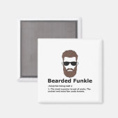 Bearded Funkle Shirtのおもしろい定義 マグネット (正面/裏面)