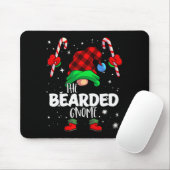 Bearded Gnome Red Buffalo Plaid Matching Family Ch マウスパッド (マウス)