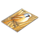 Bearded Reedling Bird Art Notebook | Wildlife Jour ノートブック (左側)