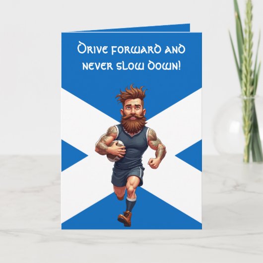 Bearded, Tattooed, and Fearless Scottish Rugby カード (正面)