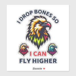 Bearded Vulture Symbolizing Strength and Rarity シール