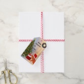 Beardie-クロース- Bearded Dragon Santa ギフトタグ (より糸付き)