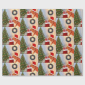 Beardie-クロース- Bearded Dragon Santa ラッピングペーパー (フラット)
