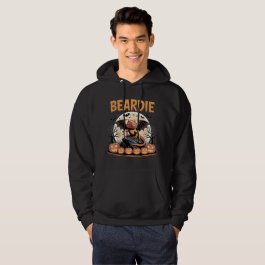 Beardie Halloween Night Design パーカ (正面フル)