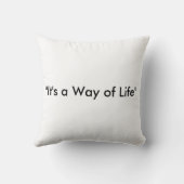 Beardingは生き方です! クッション (裏面)