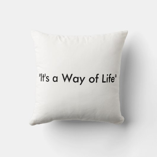 Beardingは生き方です! クッション (裏面)