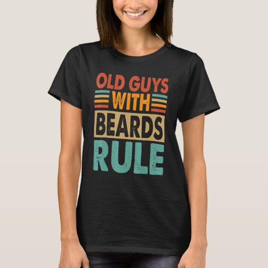 Beardsルールおじいちゃん爺ちゃん1 Tシャツ (正面)