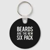 Beards Are The New Six Pack  キーホルダー (正面)