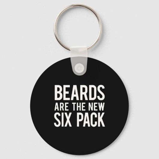 Beards Are The New Six Pack  キーホルダー (正面)