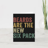 Beards Are The New Six Pack Funny Bearded Men  カード (正面)