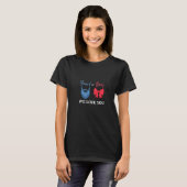 Beards Or Bows We Love You Gender Revealパーティー Tシャツ (正面フル)