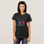 Beards Or Bows We Love You Gender Revealパーティー Tシャツ (正面フル)
