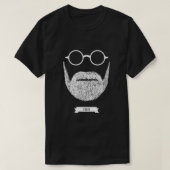 Beards with Glasses – Sigmund Freud in White Essen Tシャツ (デザイン正面)
