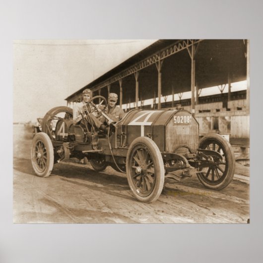 BeardsleyとCoote in the Simplex Racer ポスター (正面)